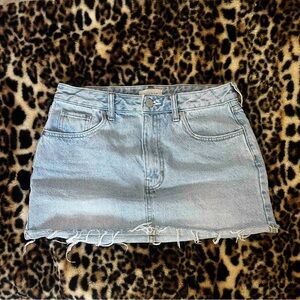 PacSun Light Blue Denim Mini Skirt